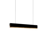 Llambë tavani Rafmole pakoworld led metal-dru i zi 120x7.5cm