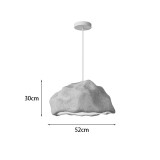 Llambë tavani Led Gkery pakoworld E27 e bardhë ps D52x30cm