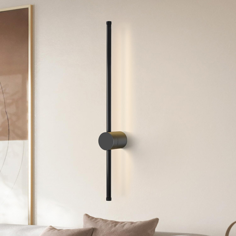 Ndriçues muri led Eftenbo pakoworld në ngjyrë të zezë D8x80cm