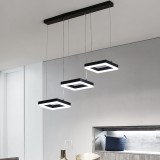 Llambë tavani 3-dritëshe Benor pakoworld led metal i zi 70x20x15cm