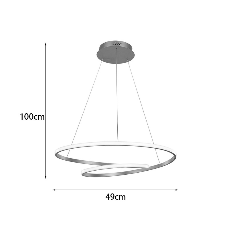 Llambë tavani Rexon pakoworld led metal i artë D49x12cm