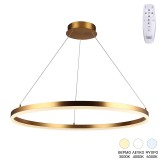 Llambë tavani Nebrian pakoworld led metal i artë D60x15cm