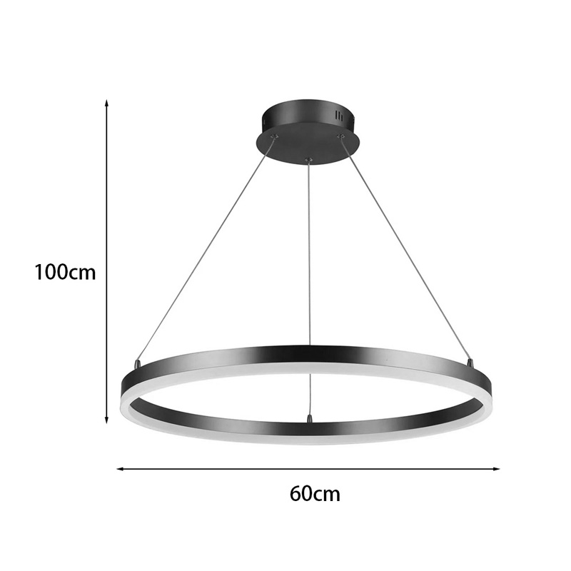 Llambë tavani Nebrian pakoworld led metal i artë D60x15cm