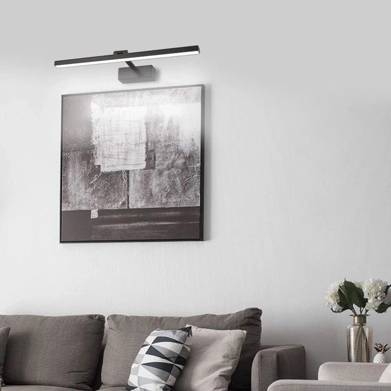 Llambë muri Debiwen pakoworld led metal në ngjyrë të zezë 60x10x6cm