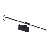 Llambë muri Debiwen pakoworld led metal në ngjyrë të zezë 60x10x6cm