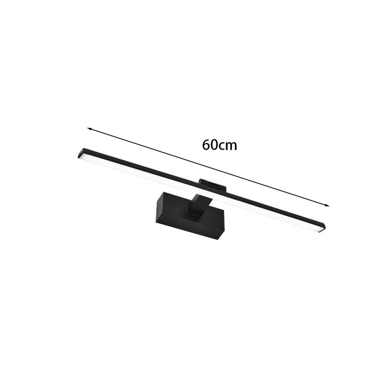 Llambë muri Debiwen pakoworld led metal në ngjyrë të zezë 60x10x6cm