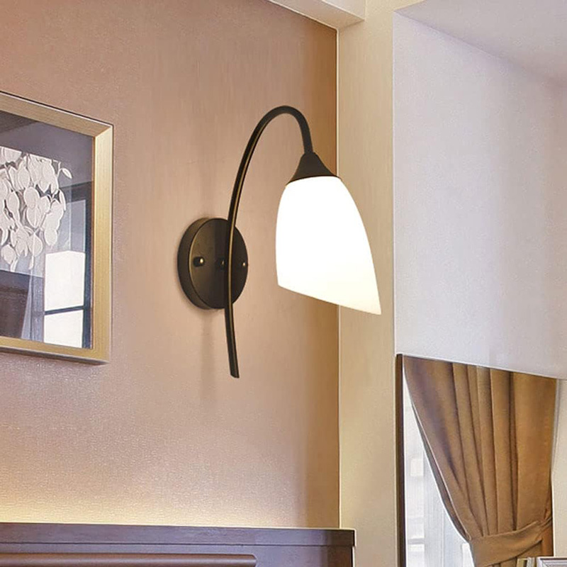 Ndriçues muri Berak pakoworld led metal në ngjyrë të zezë-bardhë 10x10x17cm