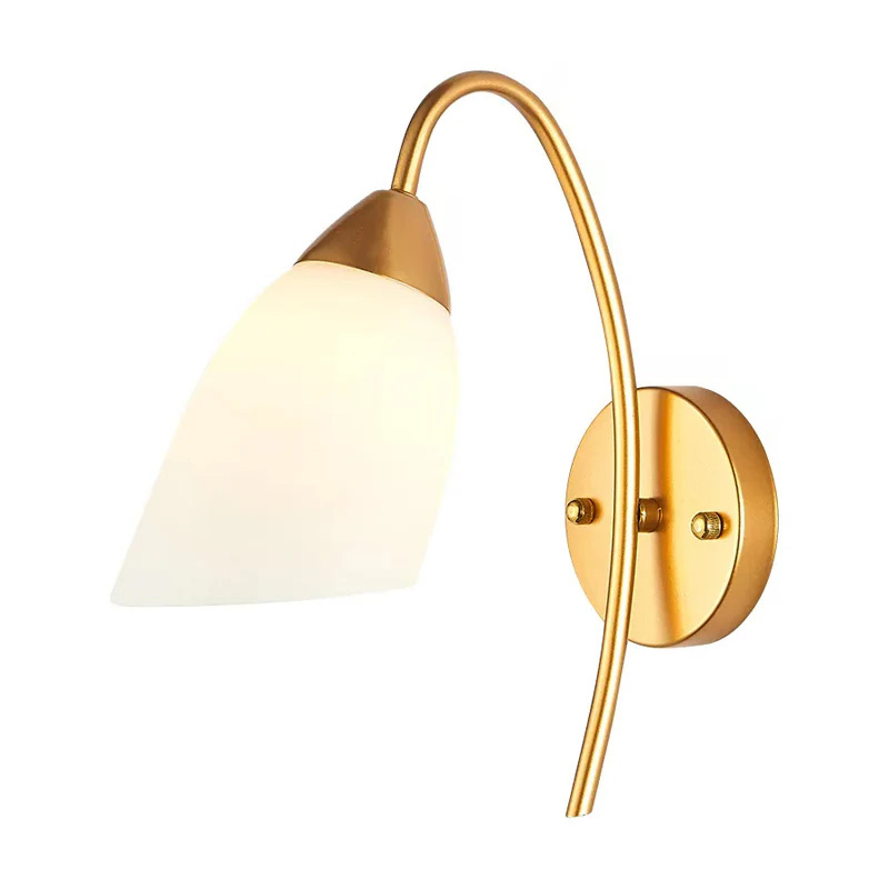 Ndriçues muri Berak pakoworld led metal në ngjyrë ari-bardhë 10x10x17cm