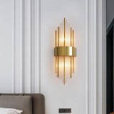 Ndriçues muri Fenzy pakoworld E14 metal në ngjyrë ari-bardhë D20x60cm