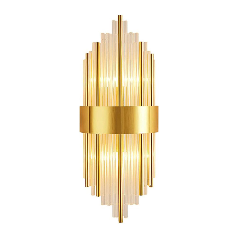 Ndriçues muri Fenzy pakoworld E14 metal në ngjyrë ari-bardhë D20x60cm