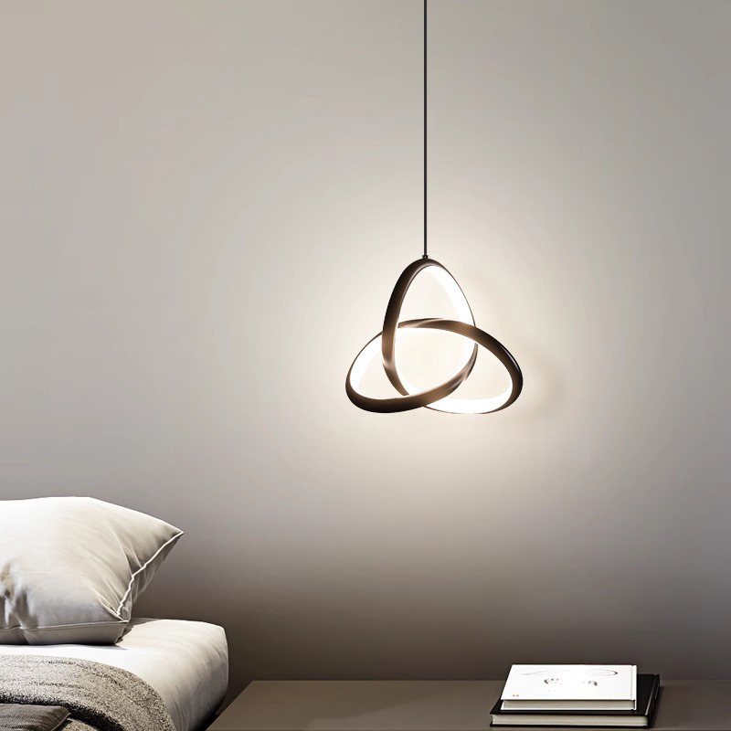 Ndriçues tavani metalik Trinity pakoworld me led në nuancë të zezë D22x100cm