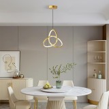 Ndriçues tavani Trinity pakoworld led metalik në nuancë ari D22x100cm