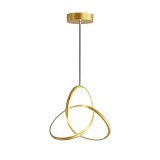 Ndriçues tavani Trinity pakoworld led metalik në nuancë ari D22x100cm