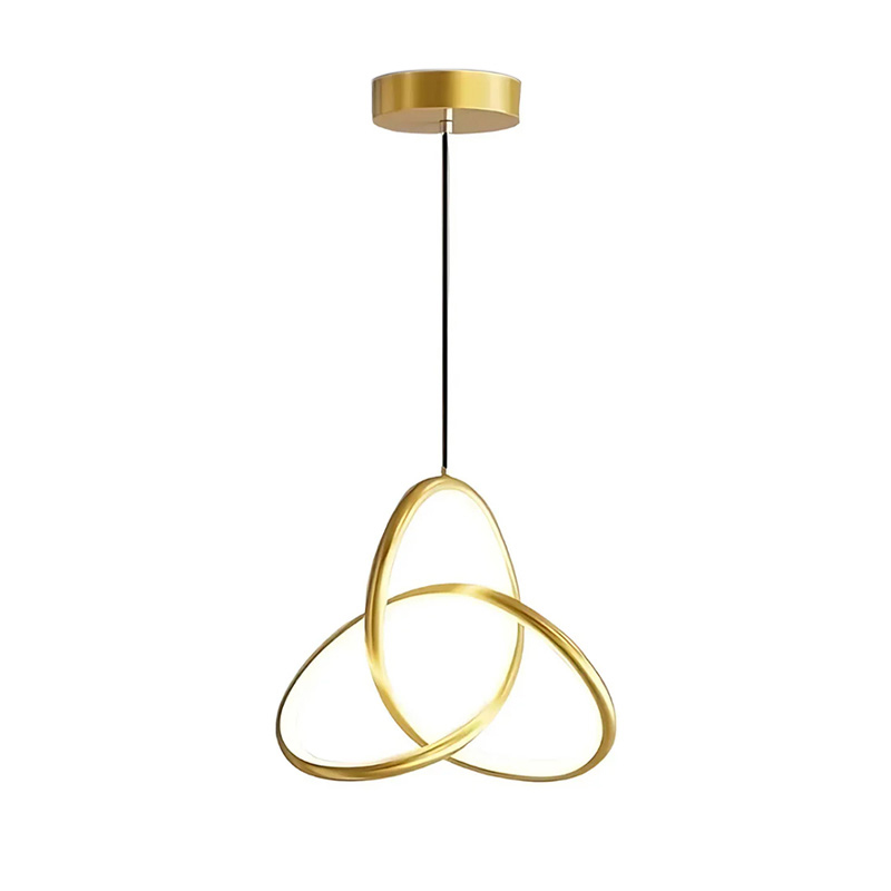 Ndriçues tavani Trinity pakoworld led metalik në nuancë ari D22x100cm