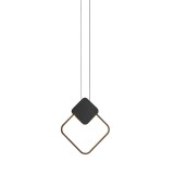 Ndriçues tavani Teebo pakoworld Led metalik në nuancë të zezë 23.5x20x29.5cm