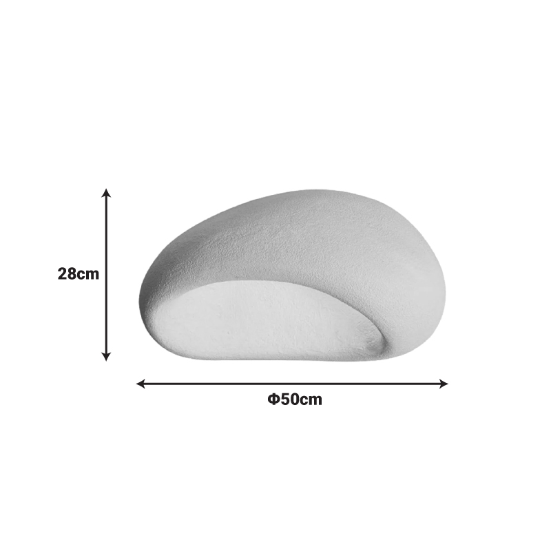 Llambë tavani LED Zulcere pakoworld E27 e bardhë ps 50x28cm