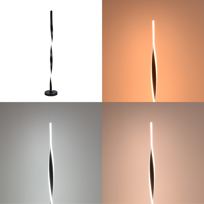 Ndriçues dyshemeje Jounko pakoworld led metal ngjyrë e zezë D20x130cm