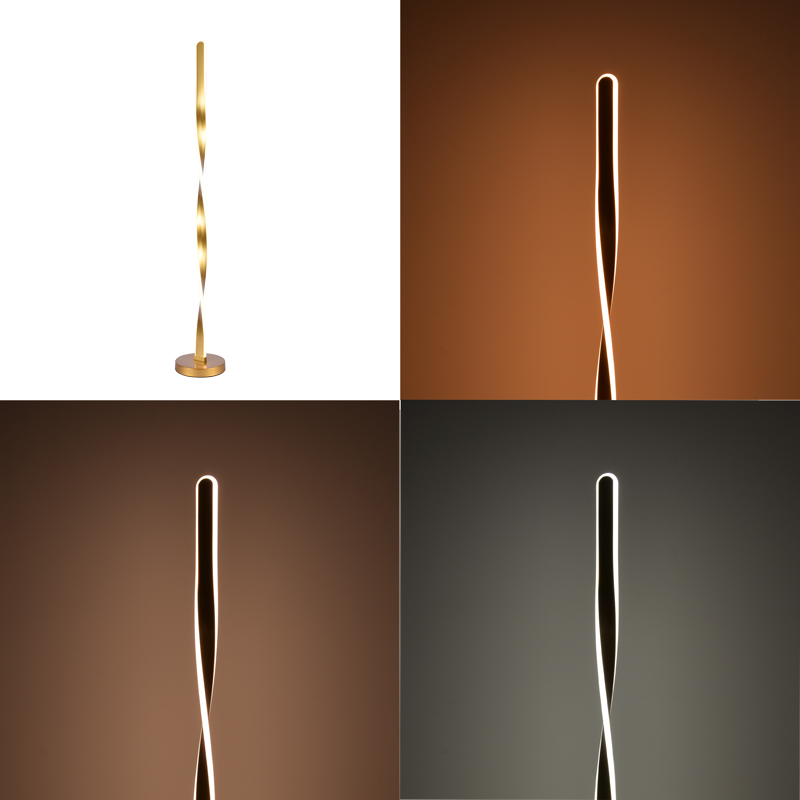 Ndriçues dyshemeje Jounko pakoworld led metal ngjyrë ari D20x130cm