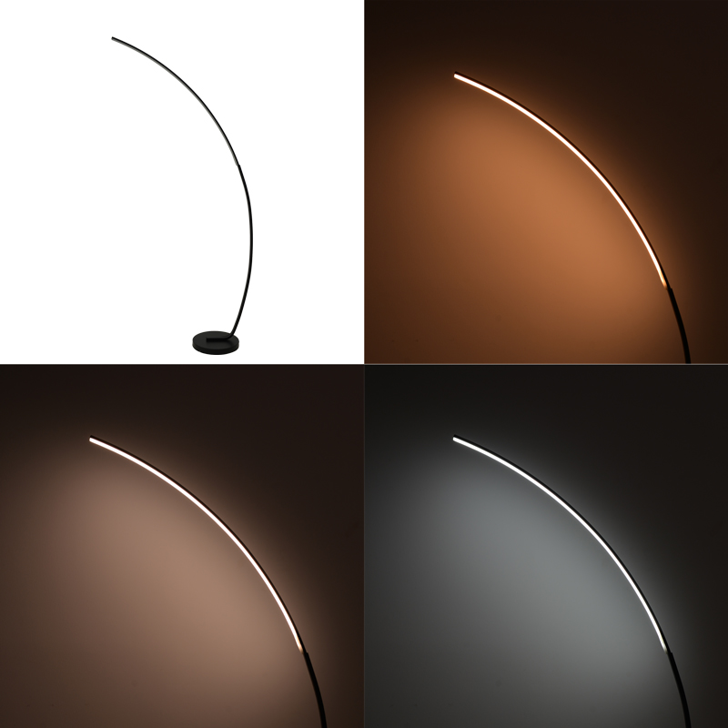 Ndriçues dyshemeje Archer pakoworld led metal ngjyrë e zezë 70x28x165cm