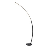 Ndriçues dyshemeje Archer pakoworld led metal ngjyrë e zezë 70x28x165cm