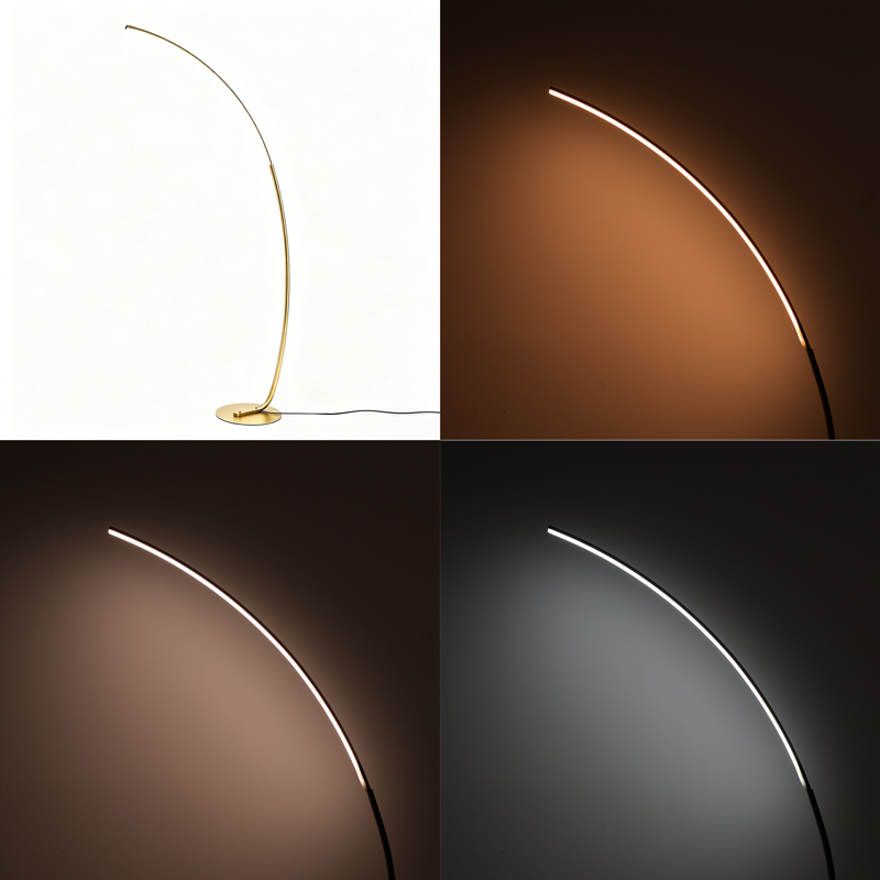 Ndriçues dyshemeje Archer pakoworld led metal ngjyrë ari 70x28x165cm