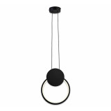 Llamba tavani Ganden pakoworld led metal në ngjyrë të zezë D26.5x20cm