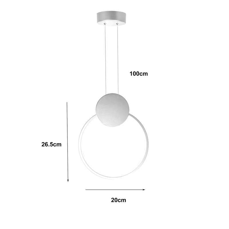 Ndriçues tavani Ganden pakoworld led metal ngjyrë ari D26.5x20cm