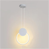 Llamba tavani Ganden pakoworld led metal në ngjyrë të bardhë D26.5x20cm