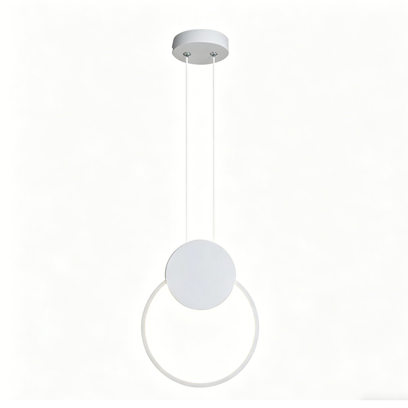 Llamba tavani Ganden pakoworld led metal në ngjyrë të bardhë D26.5x20cm