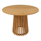 Set ngrënieje Elaiza-Kenda I pakoworld set 3 pjesë në nuancë natyrale-bezhë D80x75cm