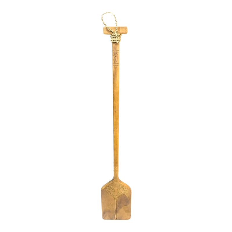 Paddly Inart dekorative muri prej druri mahagoni në ngjyrë natyrale 20χ3x120cm