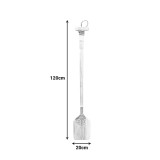 Paddel dekorativ muri Boon Inart dru mahagoni në ngjyrë të bardhë-natyrale 20χ3x120cm