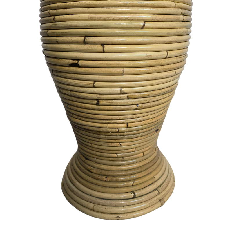 Vazo Virnia Inart pe rattan në ngjyrë natyrale D40x70cm