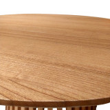 Tavolinë kafeje Kenda I pakoworld mindi, dru natyral, D100x45cm