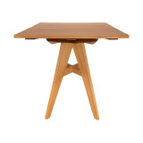Tavolinë Cadrada pakoworld prej druri teak në nuancë natyrale 70x70x76cm