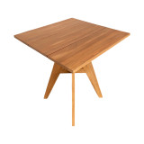 Tavolinë Cadrada pakoworld prej druri teak në nuancë natyrale 70x70x76cm