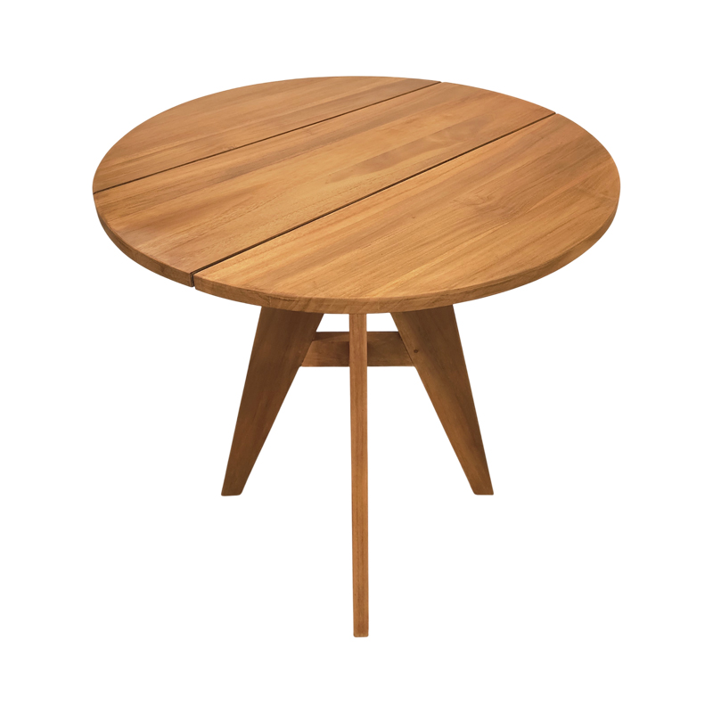 Tavolinë Cadrada pakoworld dru teak në nuancë natyrale D70x76cm