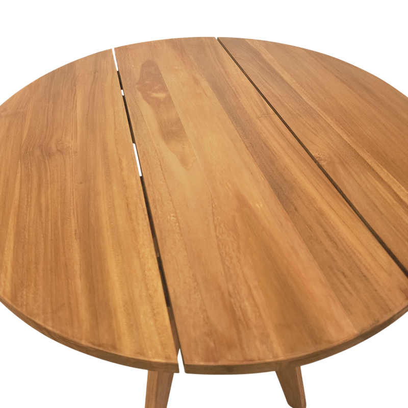 Tavolinë Cadrada pakoworld dru teak në nuancë natyrale D70x76cm