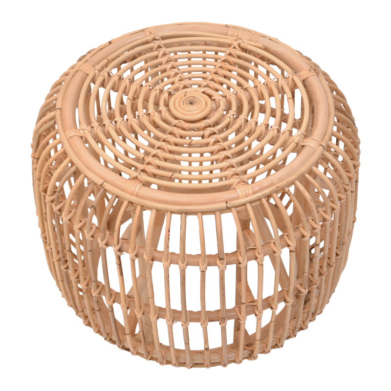 Stol Rajesty pakoworld rattan në ngjyrë natyrale D60x46cm