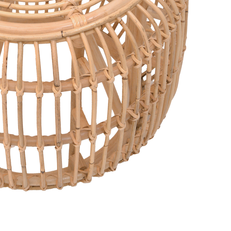 Stol Rajesty pakoworld rattan në ngjyrë natyrale D60x46cm