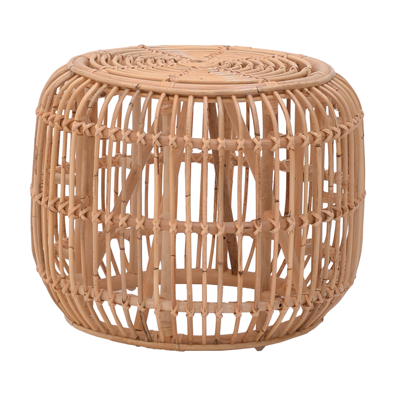 Stol Rajesty pakoworld rattan në ngjyrë natyrale D60x46cm