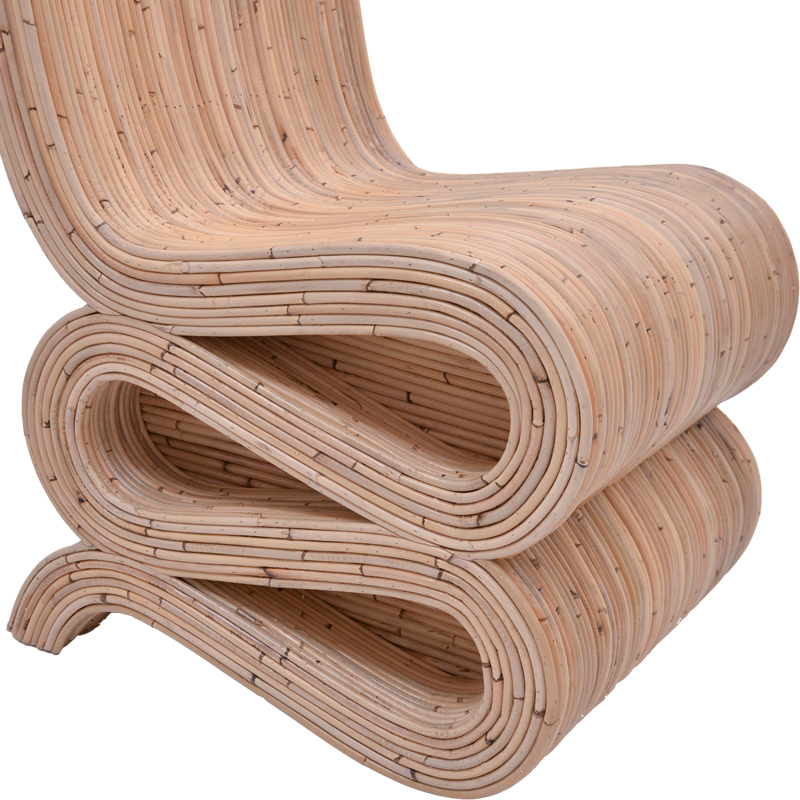 Fotel Favorsy pakoworld rattan në ngjyrë natyrale 52x65x90cm