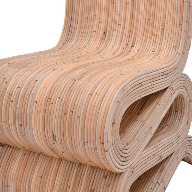 Fotel Favorsy pakoworld rattan në ngjyrë natyrale 52x65x90cm