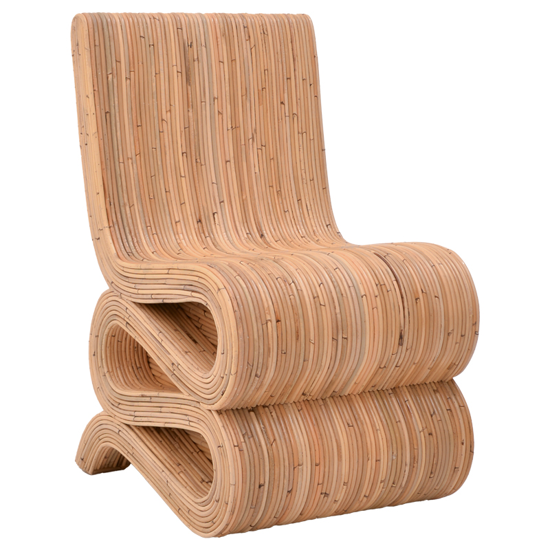 Fotel Favorsy pakoworld rattan në ngjyrë natyrale 52x65x90cm