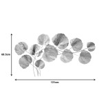 Dekorim muri Fleur Inart metal në ngjyrë floriri 131x68.5x6cm
