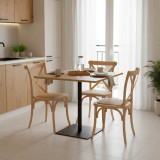 Tavolinë Nerobian pakoworld mdf në ngjyrë SONOMA 70x70x75cm