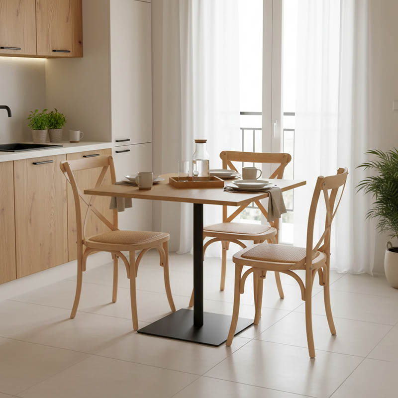 Tavolinë Nerobian pakoworld mdf në ngjyrë SONOMA 70x70x75cm