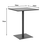 Tavolinë Nerobian pakoworld mdf në ngjyrë SONOMA 70x70x75cm