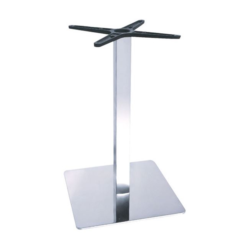 Baza tavoline Galax pakoworld alumini në nuancë argjendi 45x45x72cm