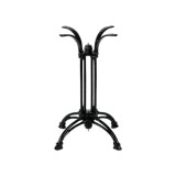 Bazë tavoline metalike Astu pakoworld në nuancë të zezë 42x42x72cm